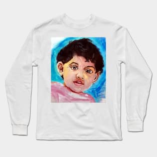 Cute smiling girl Long Sleeve T-Shirt